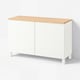 BESTÅ Combinaison rangement portes, blanc/Lappviken/Stubbarp blanc, 120x42x76 cm