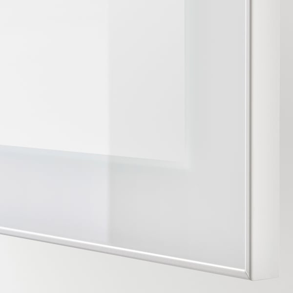 Une armoire blanche élégante et moderne avec une finition lisse et brillante et des tiroirs à fermeture douce.