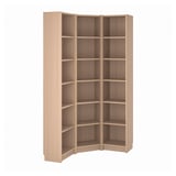 BILLY Combi bibliothèque/solution angle, blanc, 95/95x28x202 cm - IKEA ...