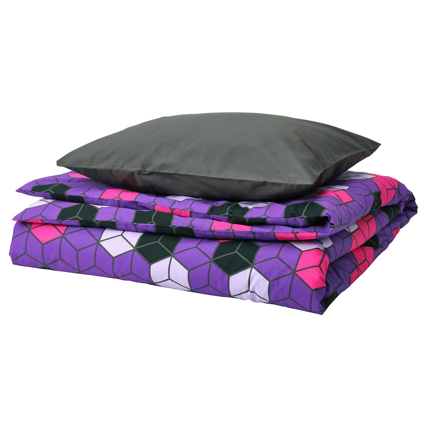 Parure De Lit Bohème 3 Pièces 220x240 Cm - Housse De Couette + Taies, Motif éléphant Mandala Violet Bleu, Tissu Respirant
