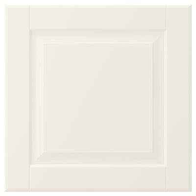 Porte d’armoire BODBYN blanc cassé, rectangulaire avec bords biseautés, finition laquée lisse.