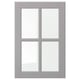 Porte d’armoire lisse grise BODBYN, de style classique avec panneaux biseautés, panneau de fibres laqué, rectangulaire.
