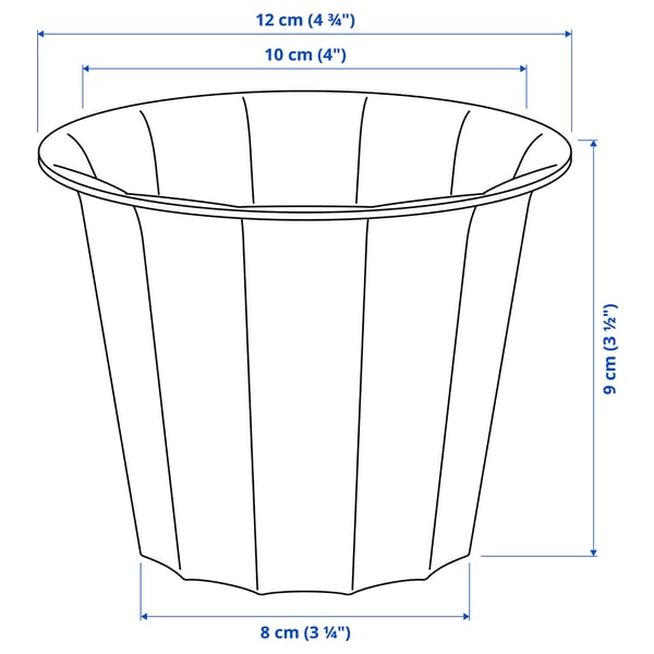 Illustration avec les mesures du produit : BUSKVERK.