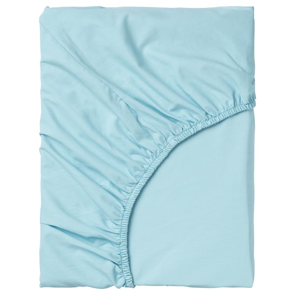 DVALA drap housse bleu clair 152 pouce carré 200 cm 160 cm