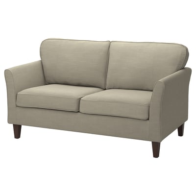 Causeuse beige en tissu élégant
