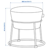 Illustration avec les mesures du produit : EMMISLÖV.