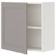 Option : Armoire murale grise ENHET, porte simple, forme carrée, une étagère.