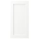Option : Porte d’armoire ENKÖPING blanche, lisse, rectangulaire, feuille semblable à du bois.