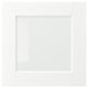 Option : Meuble de cuisine blanc ENKÖPING. Carré avec centre en verre, design moderne.