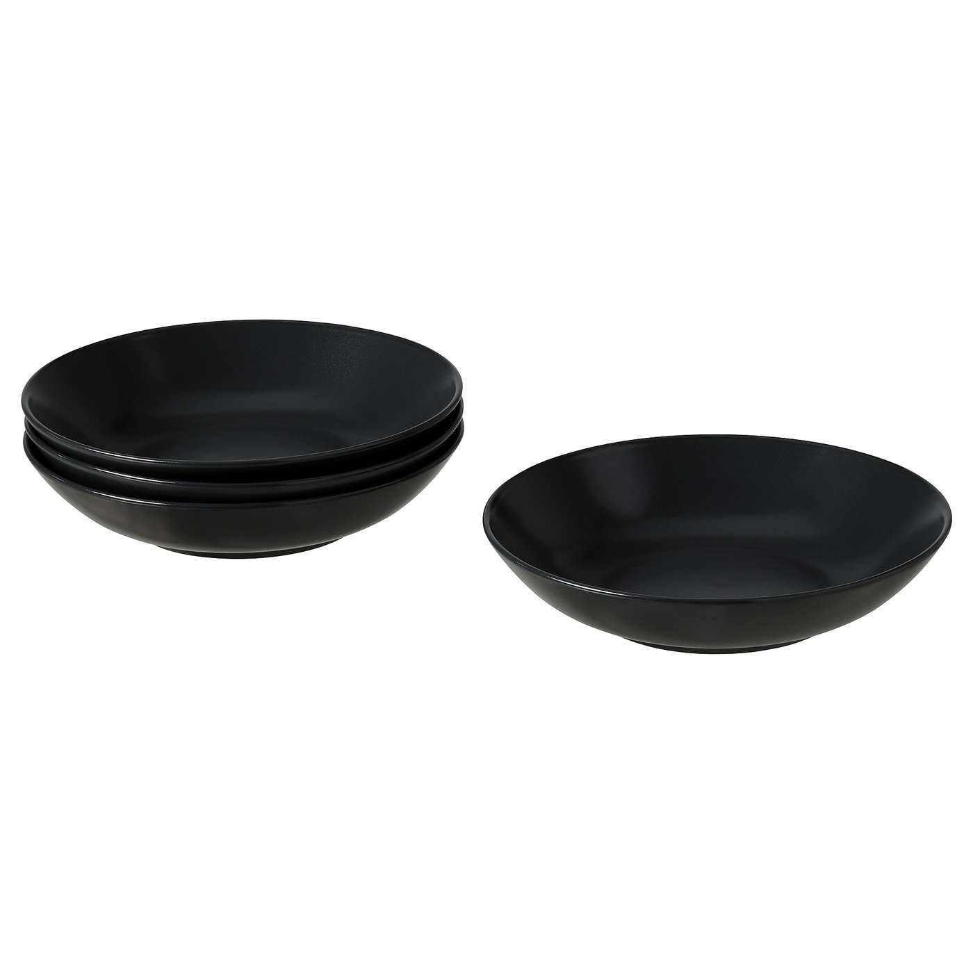 FÄRGKLAR Assiette creuse - mat gris foncé 23 cm IKEA occasion