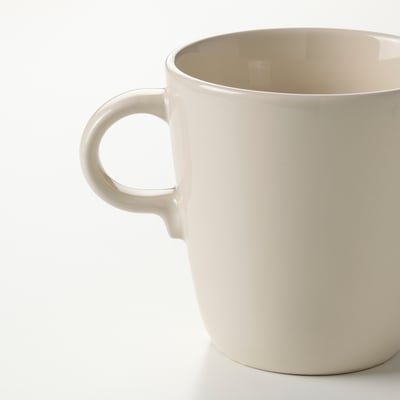 Mug FÄRGKLAR - blanc, classique, céramique, corps rond et anse.