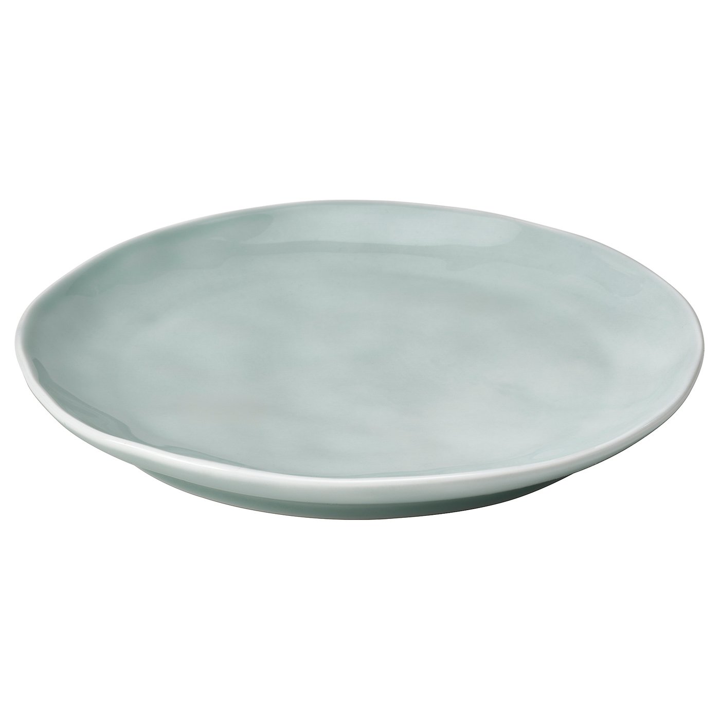 FORELLTETRA Petite assiette, turquoise/gris, 19 cm