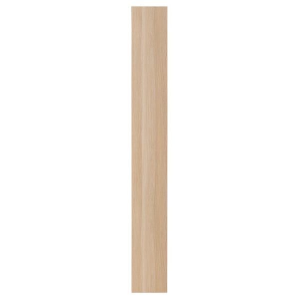 Porte en bois FORSAND pour armoire pax ; Rectangle vertical de couleur claire.