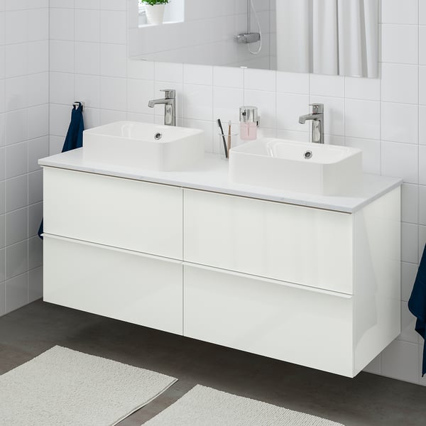 GODMORGON/TOLKEN / HÖRVIK Meuble lavabo av lav à poser ...