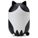 GREJSIMOJS Rangement avec couvercle, forme de chat noir/blanc