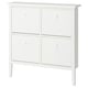 Armoire à chaussures GULLABERG blanche, 4 compartiments, design classique.
