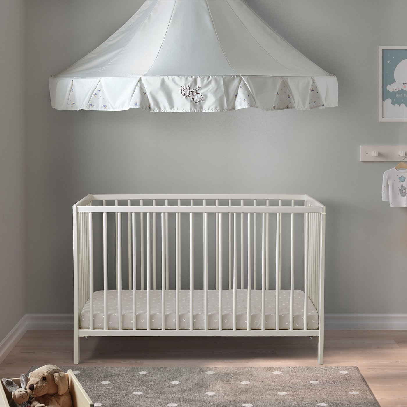 Gulliver Lit Bebe Blanc 60x1 Cm Ikea Belgique