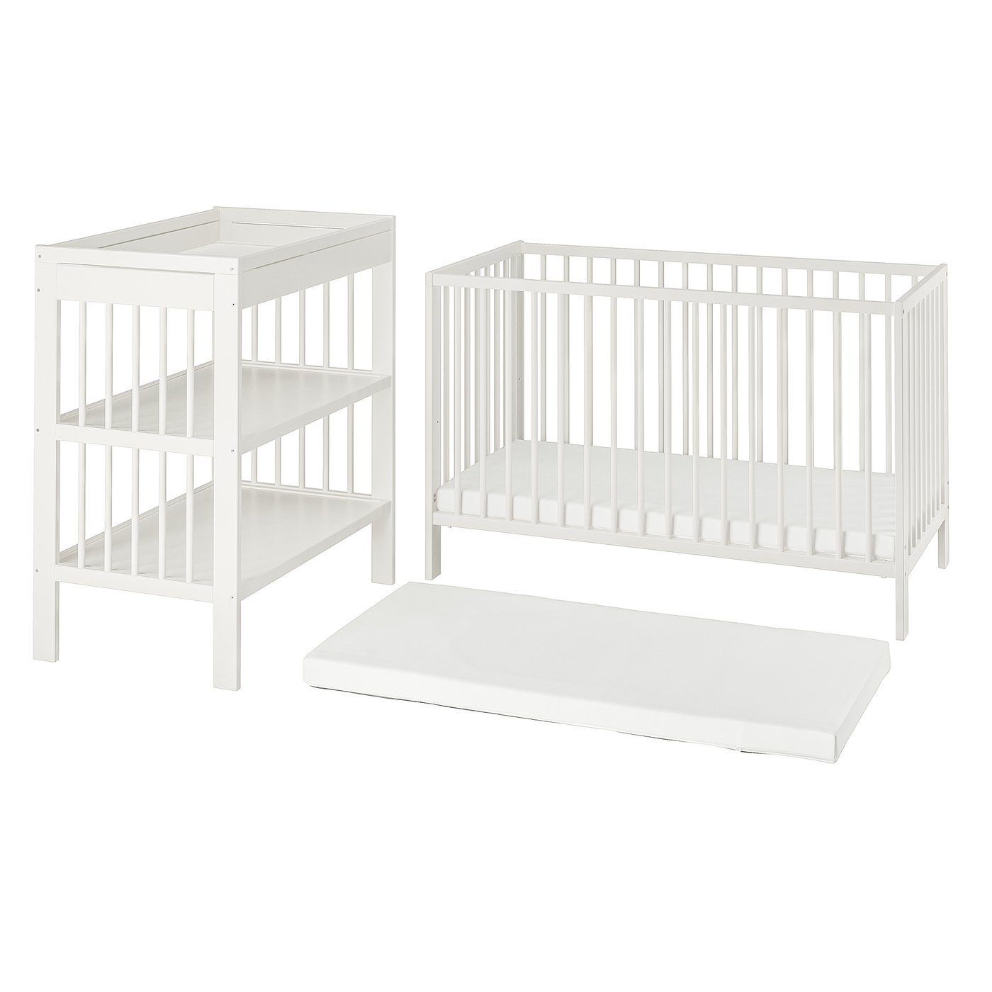 Gulliver Lot De 3 Meubles Chambre Bebe Blanc Ikea Belgique