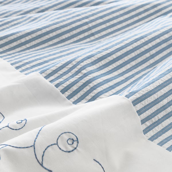 Gulsparv Housse Couette Et Taie Bebe Raye Bleu 110x125 35x55 Cm Ikea