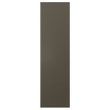 Un panneau d’armoire de cuisine rectangulaire brun foncé HAVSTORP. Sa conception est lisse, simple et uniforme.