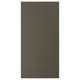 Une porte d’armoire HAVSTORP en brun foncé. Il est rectangulaire, lisse et fait de peinture acrylique et de panneaux de fibres.
