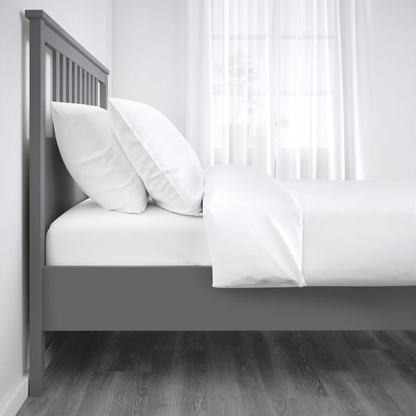 HEMNES cadre de lit gris 211 cm 174 cm 66 cm 120 cm 200 cm 160 cm