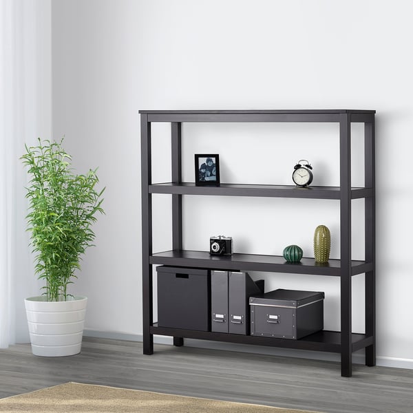 HEMNES Étagère brun noir IKEA