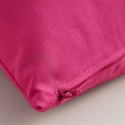HJÄRTERÖ Housse de coussin, rose vif extérieur/intérieur, 50x50 cm