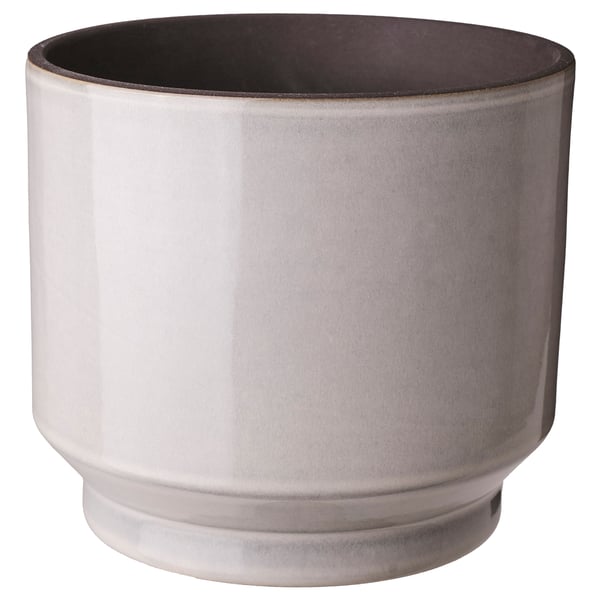 Grès émaillé gris