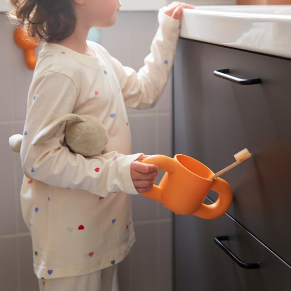 HUMLESJÖN Tasse d'apprentissage, orange, 31 cl