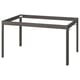 Un cadre de table IDÅSEN, noir, avec un design carré et robuste en métal.