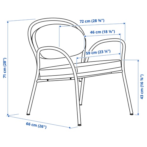 Illustration avec les mesures du produit : ISMANTORP.