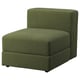 Option : Canapé modulaire d’angle JÄTTEBO en vert par ikea. Tissu doux de style velours côtelé dans une section large et confortable avec rangement.