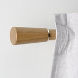 KÄGELKAKTUS Set tringle à rideaux, motif chêne, 120-210 cm 28 mm