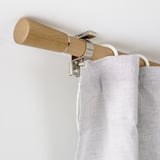KÄGELKAKTUS Set tringle à rideaux, motif chêne, 120-210 cm 28 mm