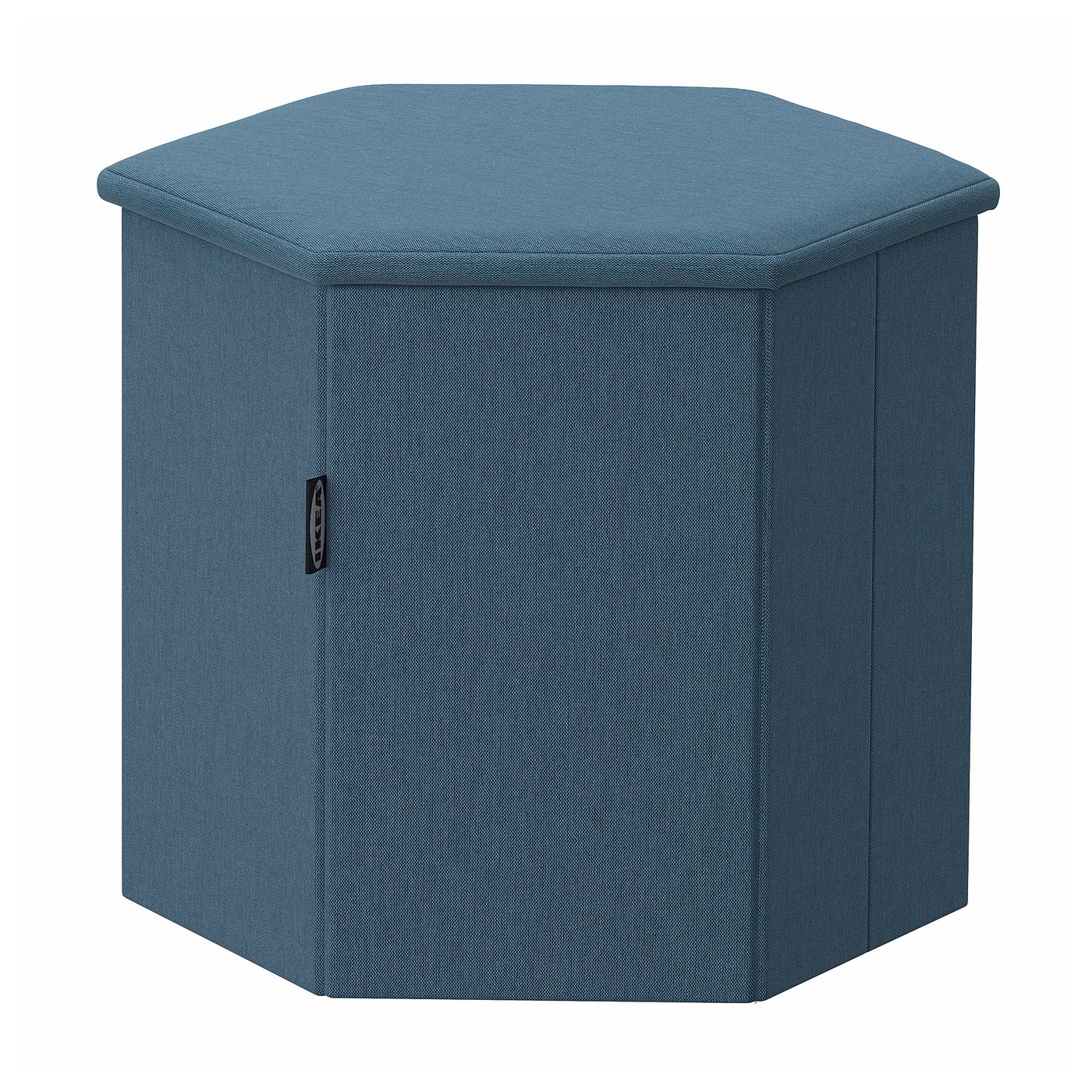 KJUGE Pouf avec rangement - Knisa bleu moyen