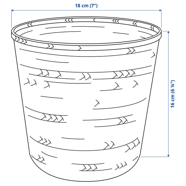 Illustration avec les mesures du produit : KLYNNON.