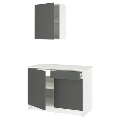Cuisine modulaire KNOXHULT white : meubles bas et murs