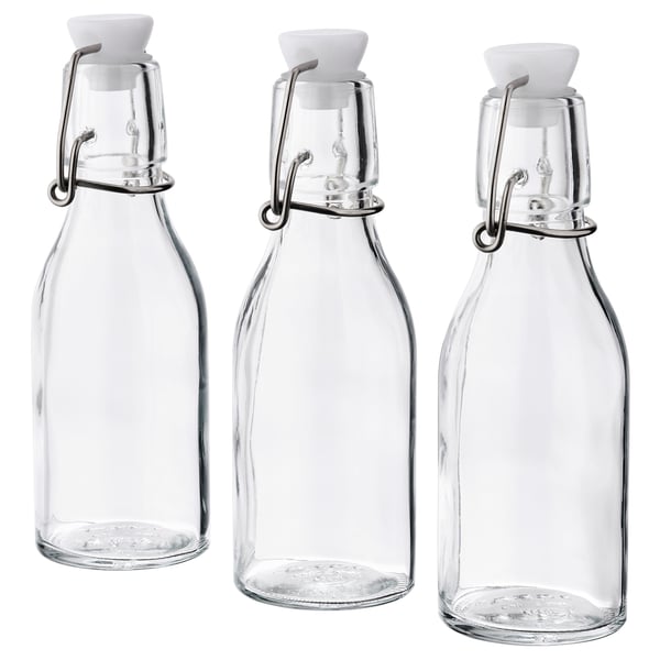 KORKEN Bouteille avec bouchon, verre transparent, 15 cl - IKEA Belgique