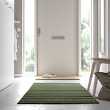Tapis rayé d’intérieur/extérieur près de la porte, durable, résistant aux taches