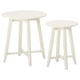 KRAGSTA Tables gigognes, lot de 2, blanc