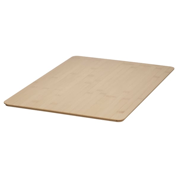 Le couvercle rectangulaire en bambou KUGGIS protège les boîtes KUGGIS, parfaites pour l’empilage, un look inspiré de la nature.