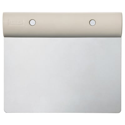 LÄTTBAKAD : coupe-pâte beige ; Corps en plastique, lame de rivet en acier inoxydable.