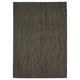 Option : LANDBANA : tapis en jute naturel, vert foncé, rectangulaire, tissé à plat, chaud, rustique.