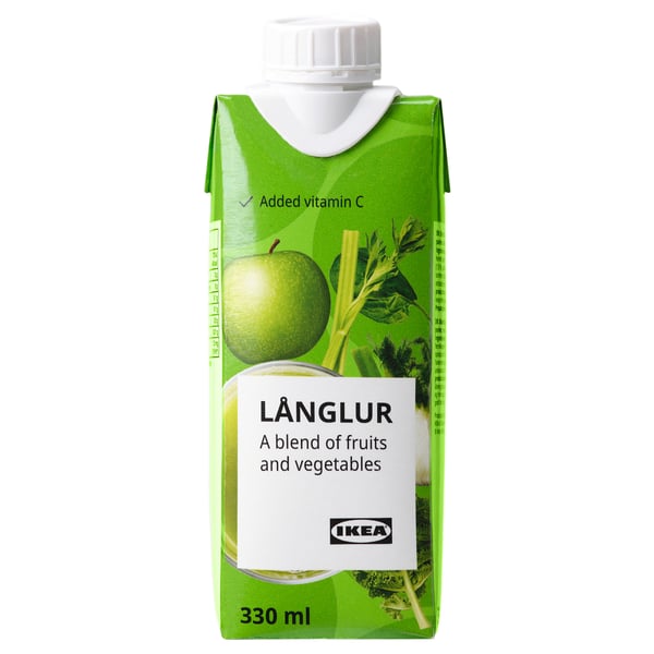 Carton à smoothie vert, 330ml - ikea LÅNGLUR