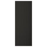 Porte d’armoire de cuisine noire LERHYTTAN avec bords biseautés et design traditionnel.