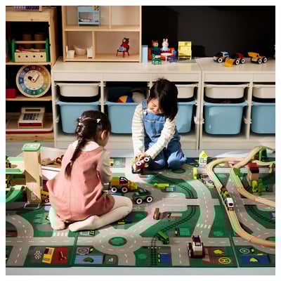 Tapis de jeu LILLABO : tapis recyclé sur le thème de la route pour véhicules jouets