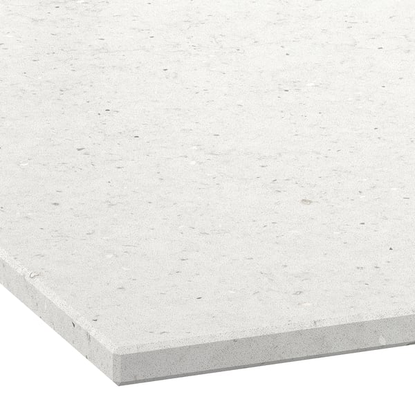 LOCKEBO Plan de travail sur mesure, beige clair effet calcaire/composite à base de fibre de verre, 1 m²x2.0 cm