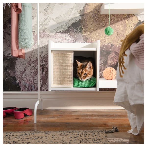 Lurvig Maison Pour Chat Av Pieds Blanc Ikea
