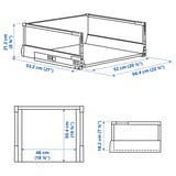 Illustration avec les mesures du produit : MAXIMERA.
